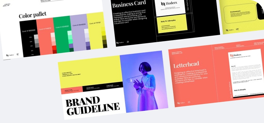 Visuel d'un guide de marque