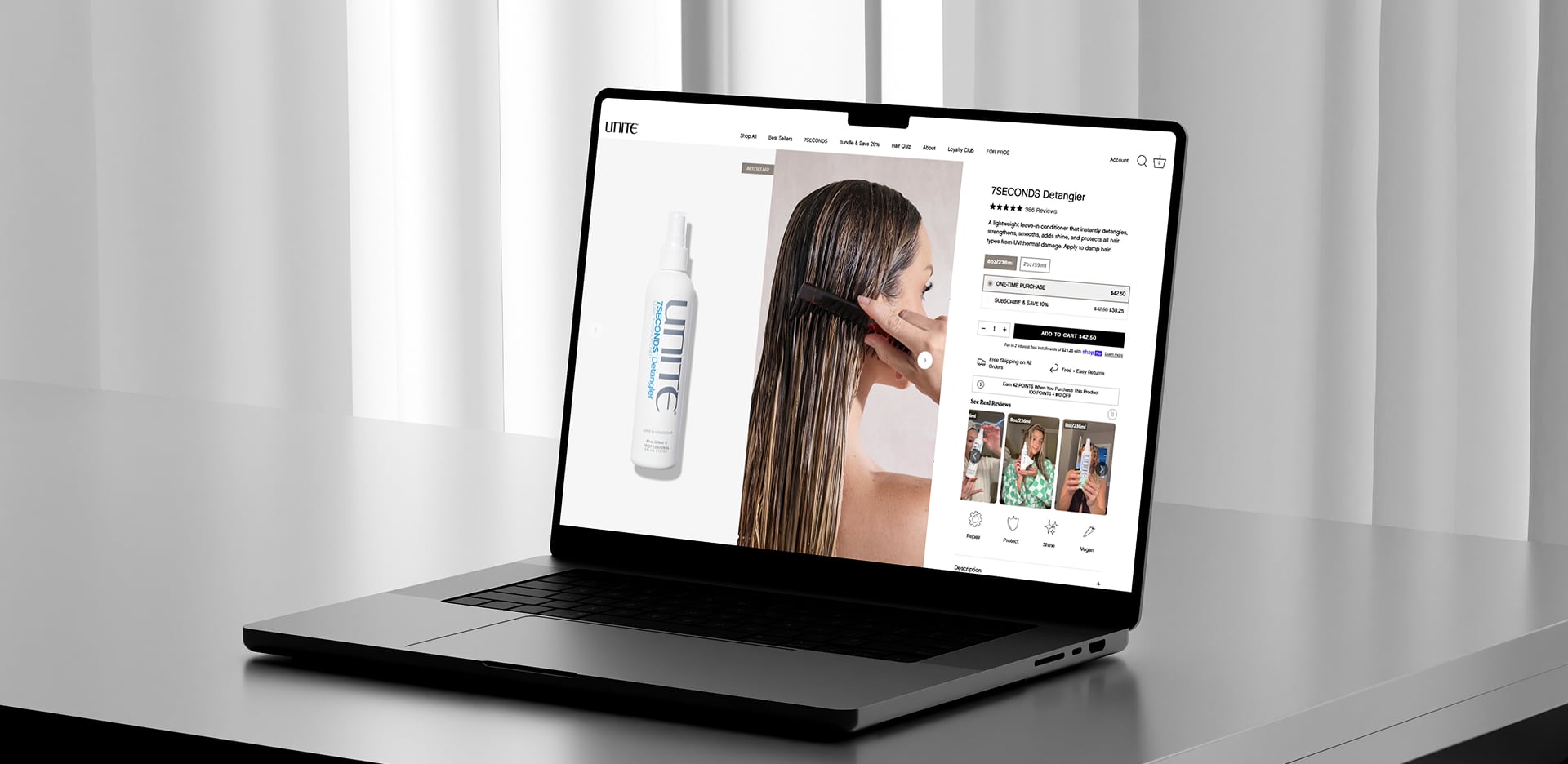 Unite 7 Leadership e-commerce sur le marché nord-américain – Étude de cas Unite Hair.