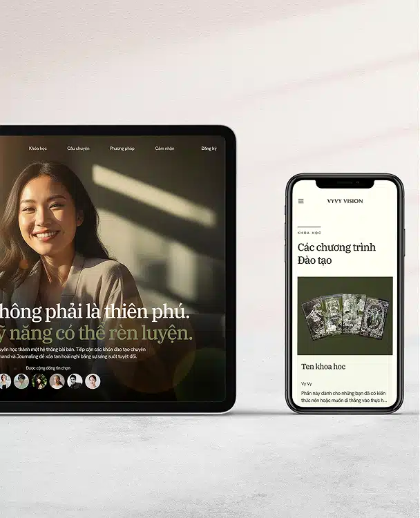 Création site internet professionnel 10 jours pour plateforme e-learning VyVy Vision