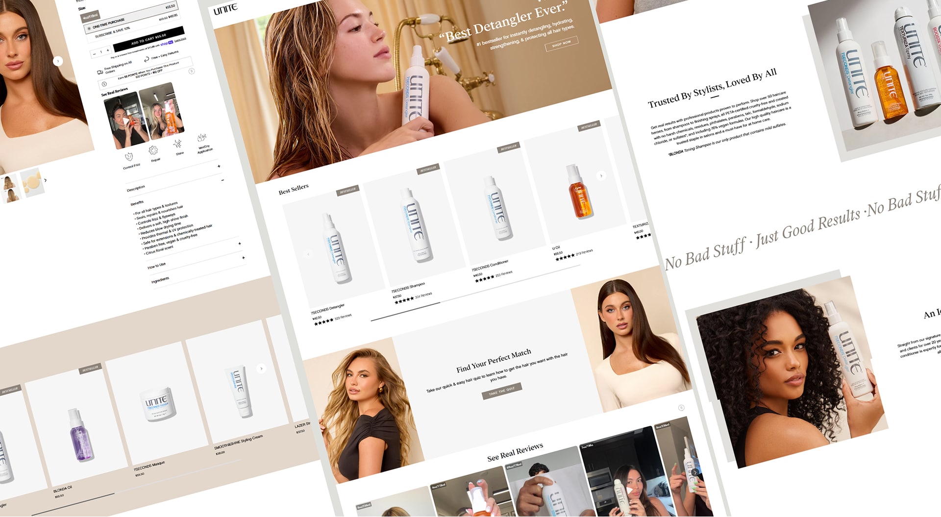 Unite 2 Migration e-commerce de WooCommerce vers Shopify pour la marque Unite Hair.