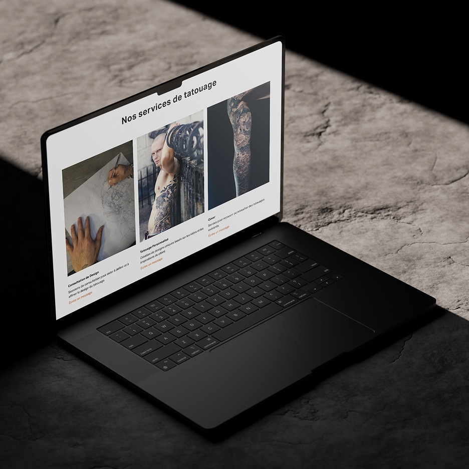 Structure de site vitrine unifiée pour deux métiers artisanaux distincts.