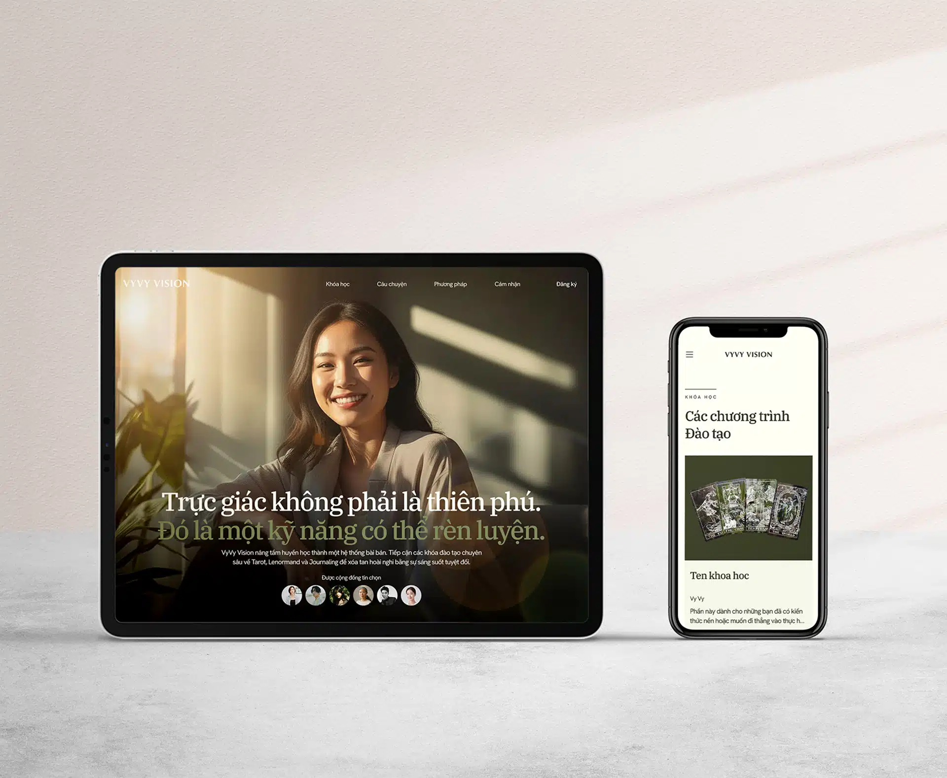 Aperçu du projet Vyvy Vision réalisé par le studio web design expert Vuidesign